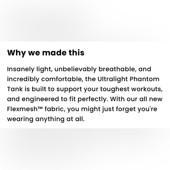 BARBELL APPAREL ULTRALIGHT PHANTOM TANK - Picture 8 of 9